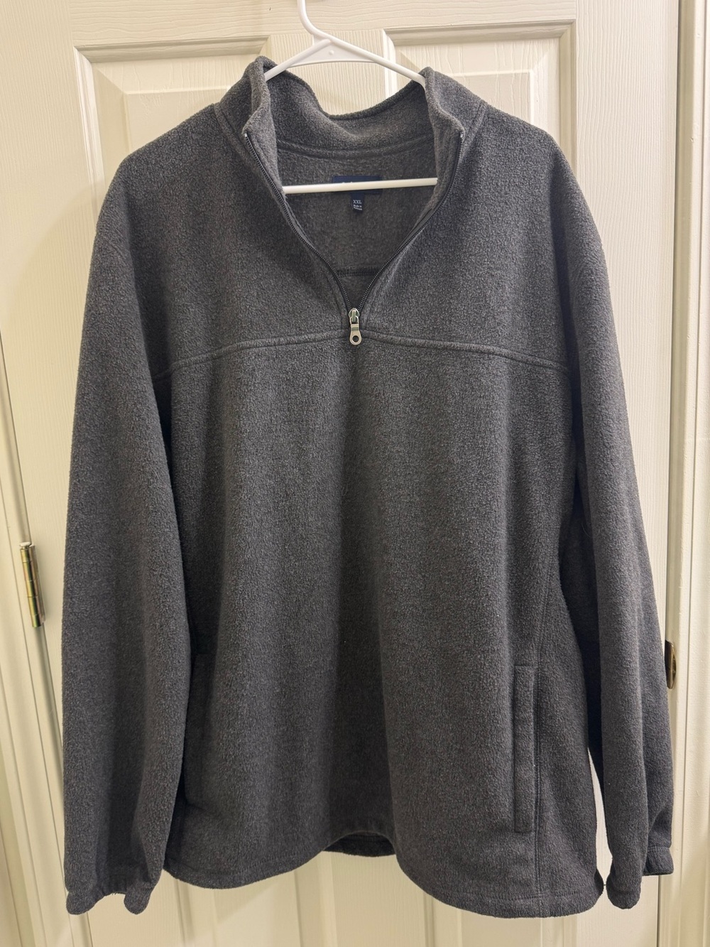 croft & barrow Dark Gray Half-Zip Fleece Pullover